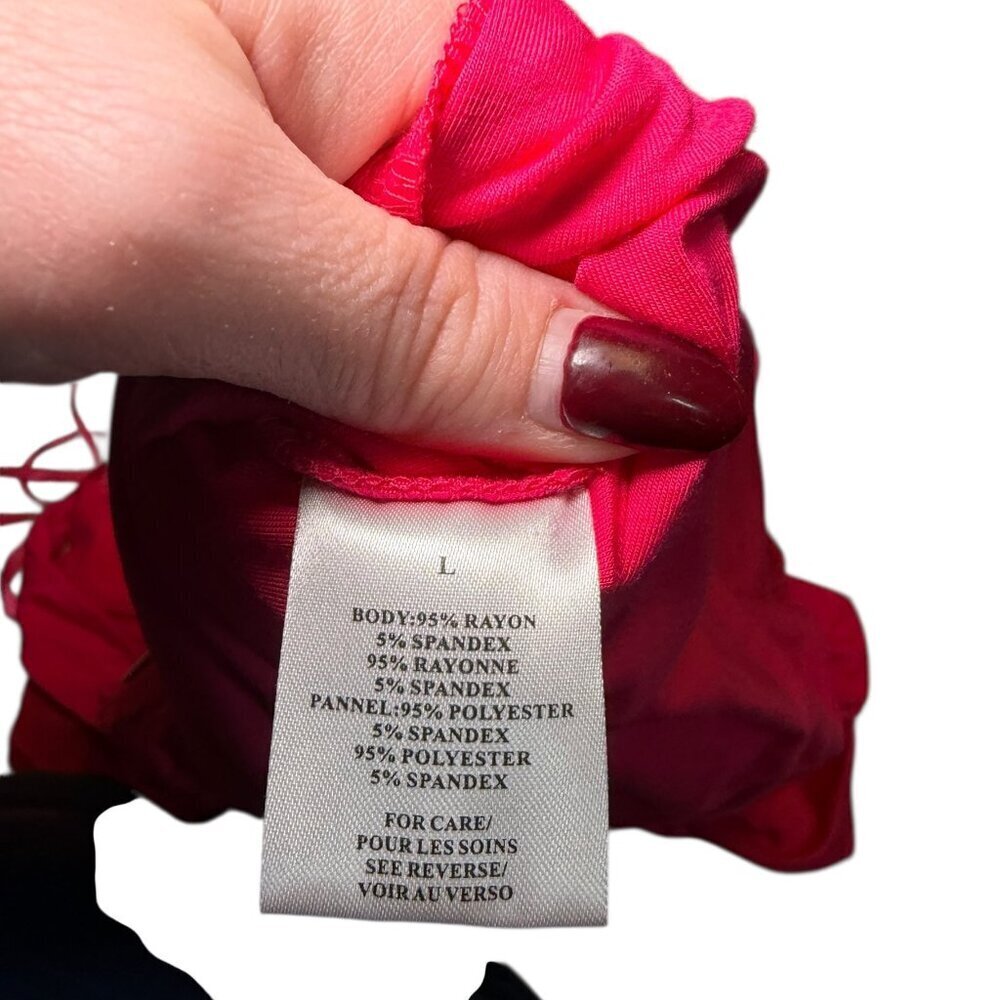 Torn by Ronny Kobo Stevie Magenta Cutout Midi Dress NWT L - Picture 3 of 6
